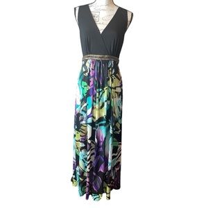 Vibrant Sleeveless Maxi Dress